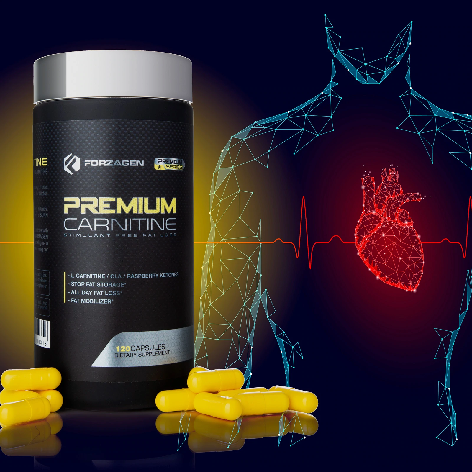 Forzagen - Premium Carnitine (120 Caps) - Imagen 3