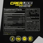 CREA-LADE CREATINA PREMIUM + ELECTROLITOS 35 raciones Flavor Lemonade Paradise