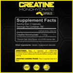 Capsulas de Creatina Monohidratada de Forzagen 360 cápsulas, apoyo para ganar músculo, mejora de la fuerza